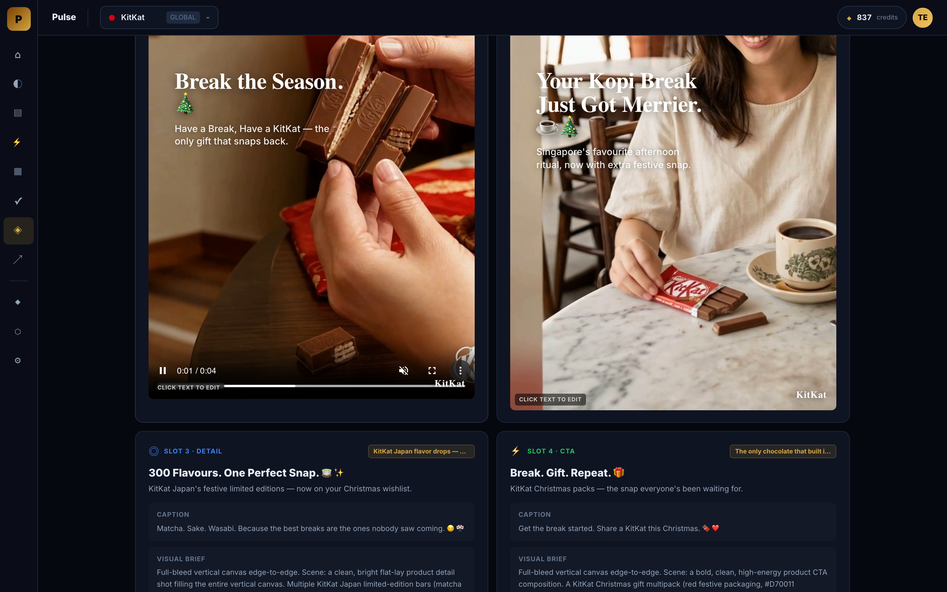 Ad Studio playing videos