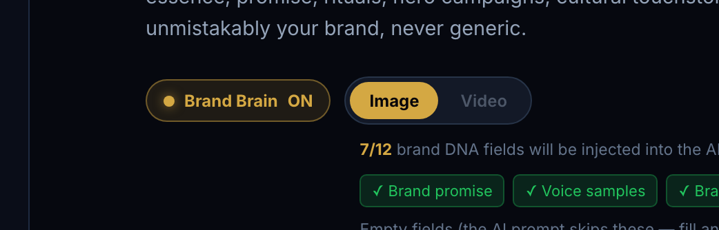 Video toggle locked